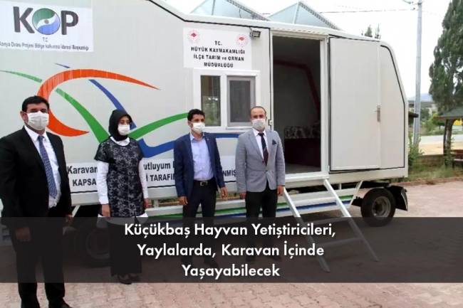 Küçükbaş hayvan yetiştiricilerine karavan