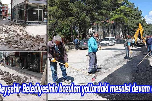 Belediyenin Bozulan Yollardaki Mesaisi Devam Ediyor