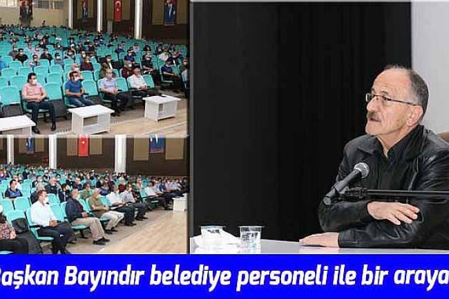 Başkan belediye personeli ile bir araya geldi