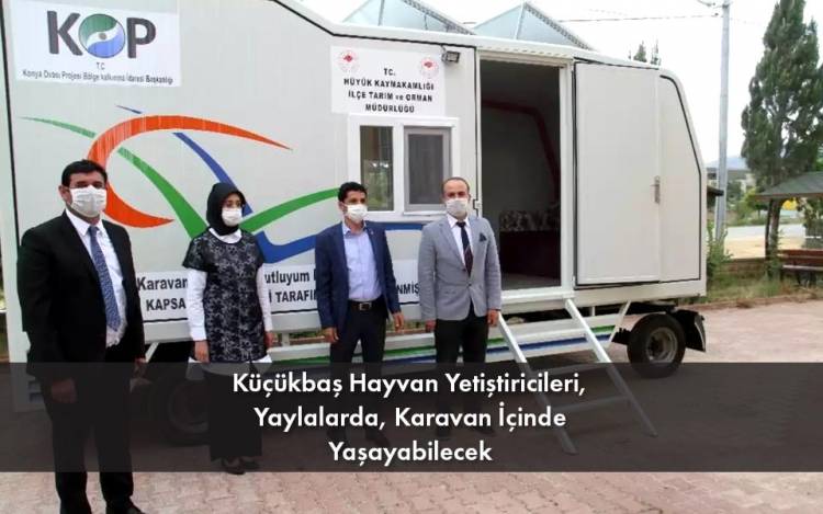 Küçükbaş hayvan yetiştiricilerine karavan