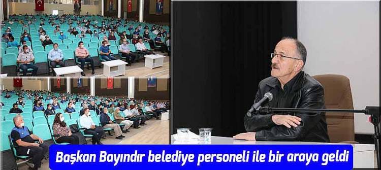 Başkan belediye personeli ile bir araya geldi