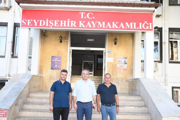 Beyşehirli İşadamı Kamil Akkanat’tan Kaymakam’a Nezaket Ziyareti