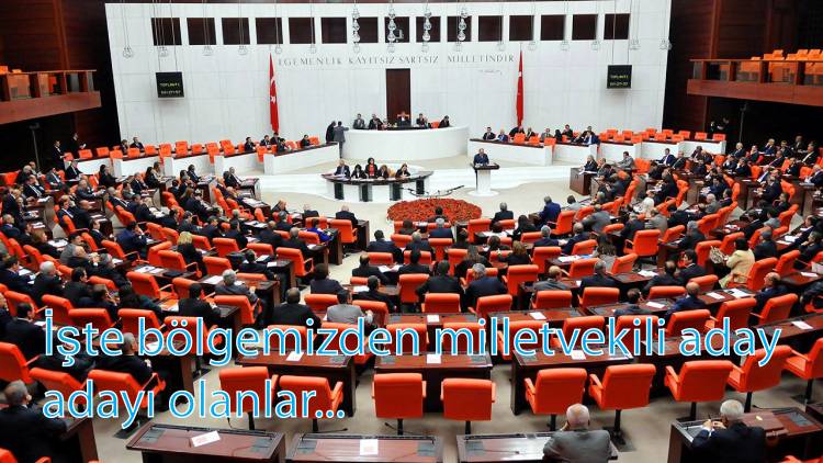 İşte bölgemizden milletvekili aday adayı olanlar...